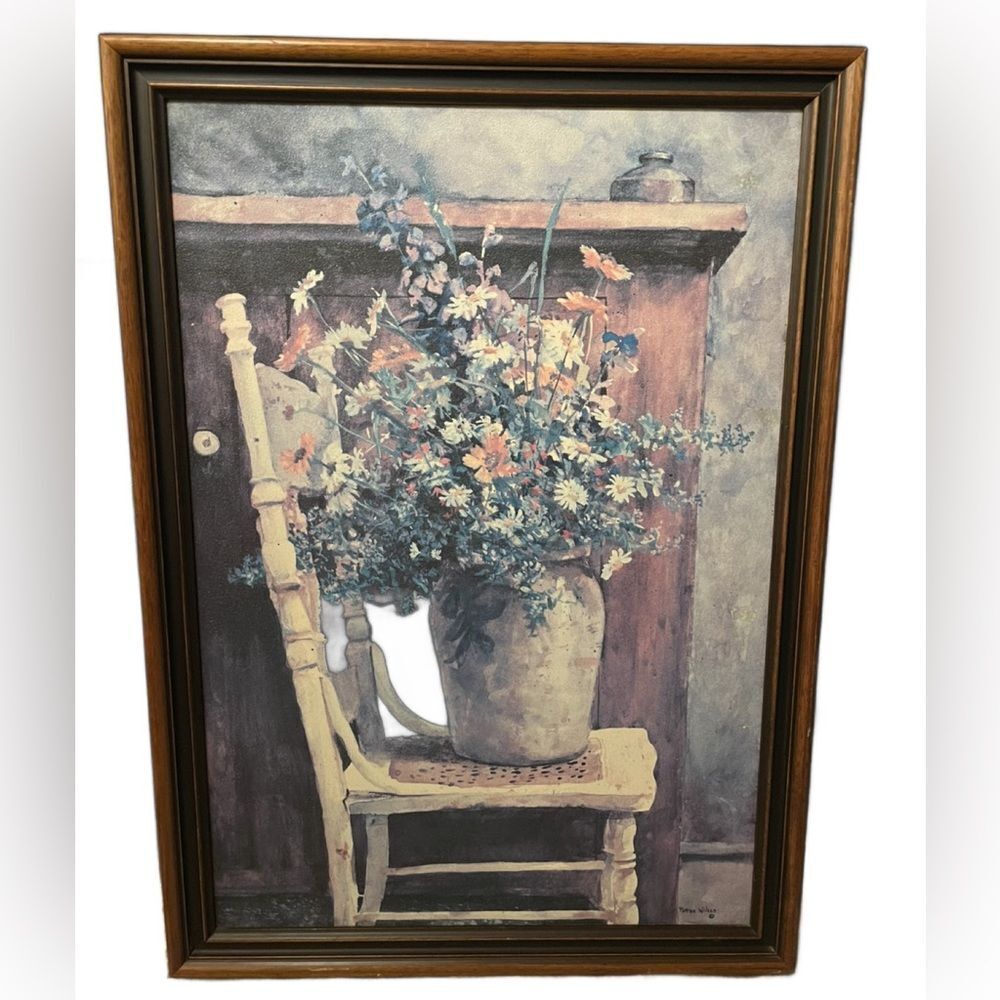 “Morning Arrangement,” by Patton Wilson Very Large Framed Canvas Print (31x22.5)